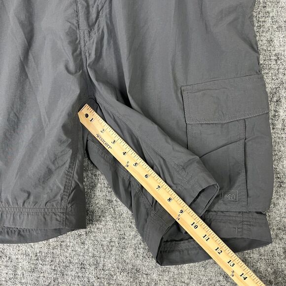 REI Shorts Mens Extra-Large Gray Nylon Elastic Waist Regular Pockets Comfortable - Picture 9 of 10